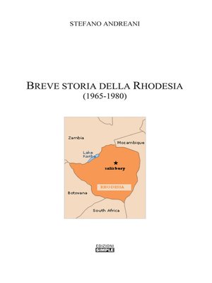 cover image of Breve Storia Della Rhodesia (1965-1980)
